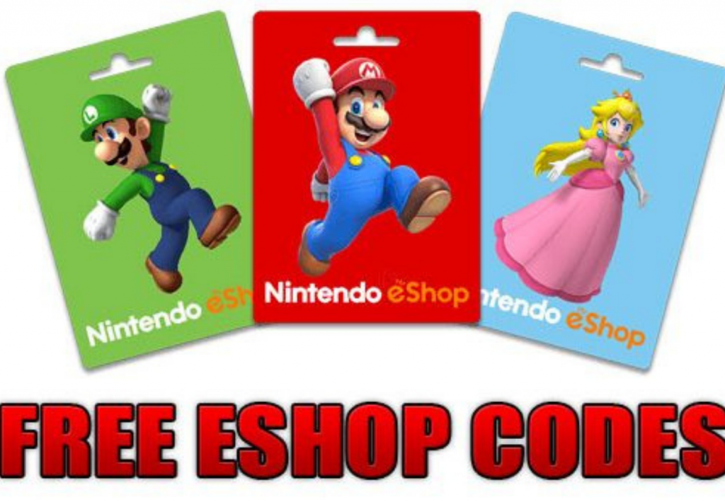 Nintendo eshop Codes